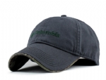 Grey cotton embroidery baseball cap