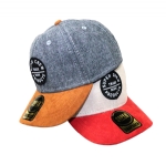 Snapback Hat for Men Women, Two Tone Heather Baseball Cap Adjustable Flat Bill Hip Hop Hat