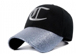 Baseball Cap for Women, Silver Embroidery Logo Curved Bill Adjustable Sparkle Trucker Hat Fashion