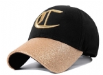 Baseball Cap for Women, Silver Embroidery Logo Curved Bill Adjustable Sparkle Trucker Hat Fashion