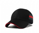 ack Cotton Twill Baseball Cap with Side Color Woven Tape, Unisex Adjustable Curved Brim Casual Hat for Men Women Daily Outdoor Wear