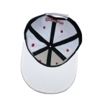 White Structured Baseball Cap, Unisex Adjustable Curved Brim Hat with 3D Raised Letter R and Tiger Head Embroidery for Sports Daily Wear