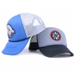 Foam Front Mesh Trucker Hats, Unisex Adjustable Curved Brim Caps with Woven Patch, Breathable Mesh Back for Summer Outdoor Streetwear