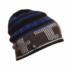 Jacquard Knit Beanie Hat, Geometric Fair Isle Pattern Slouchy Warm Winter Skull Cap for Men Women