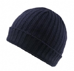 Unisex Solid Ribbed Knit Cuffed Beanie Hat, Stretch Warm Classic Winter Skull Cap for Men Women Daily Outdoor