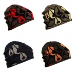 Unisex Abstract Art Graphic Jacquard Slouchy Knit Beanie Hat, Soft Stretch Streetwear Winter Skull Cap for Men Women